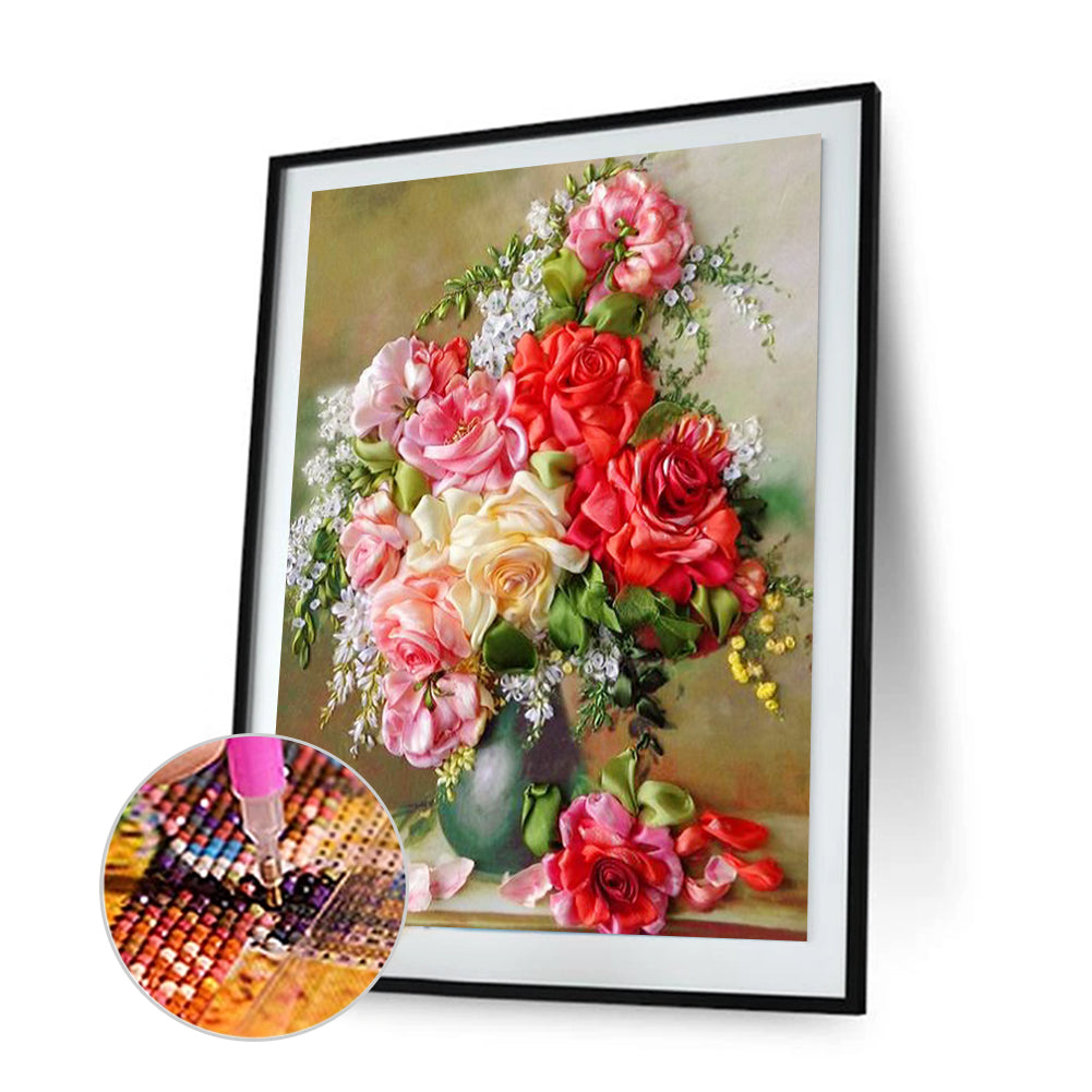 Bouquet - Full Round Drill Diamond Painting 30*40CM