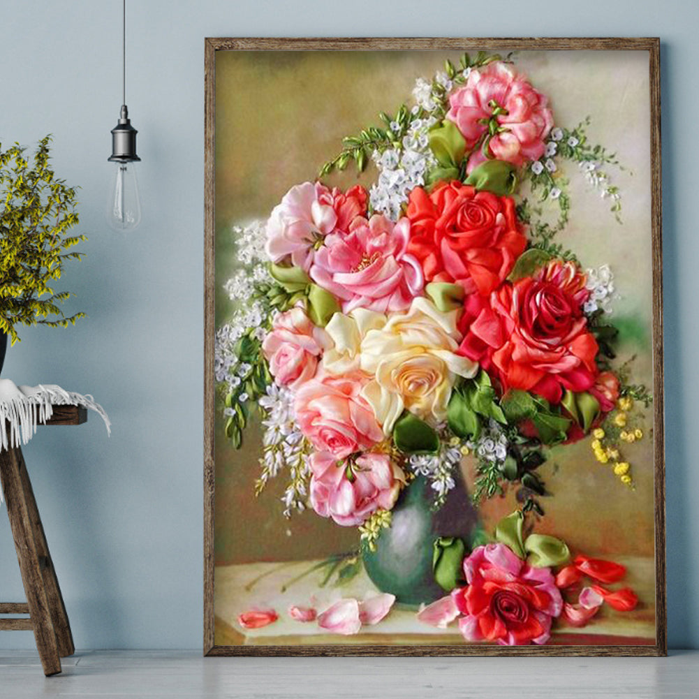 Bouquet - Full Round Drill Diamond Painting 30*40CM