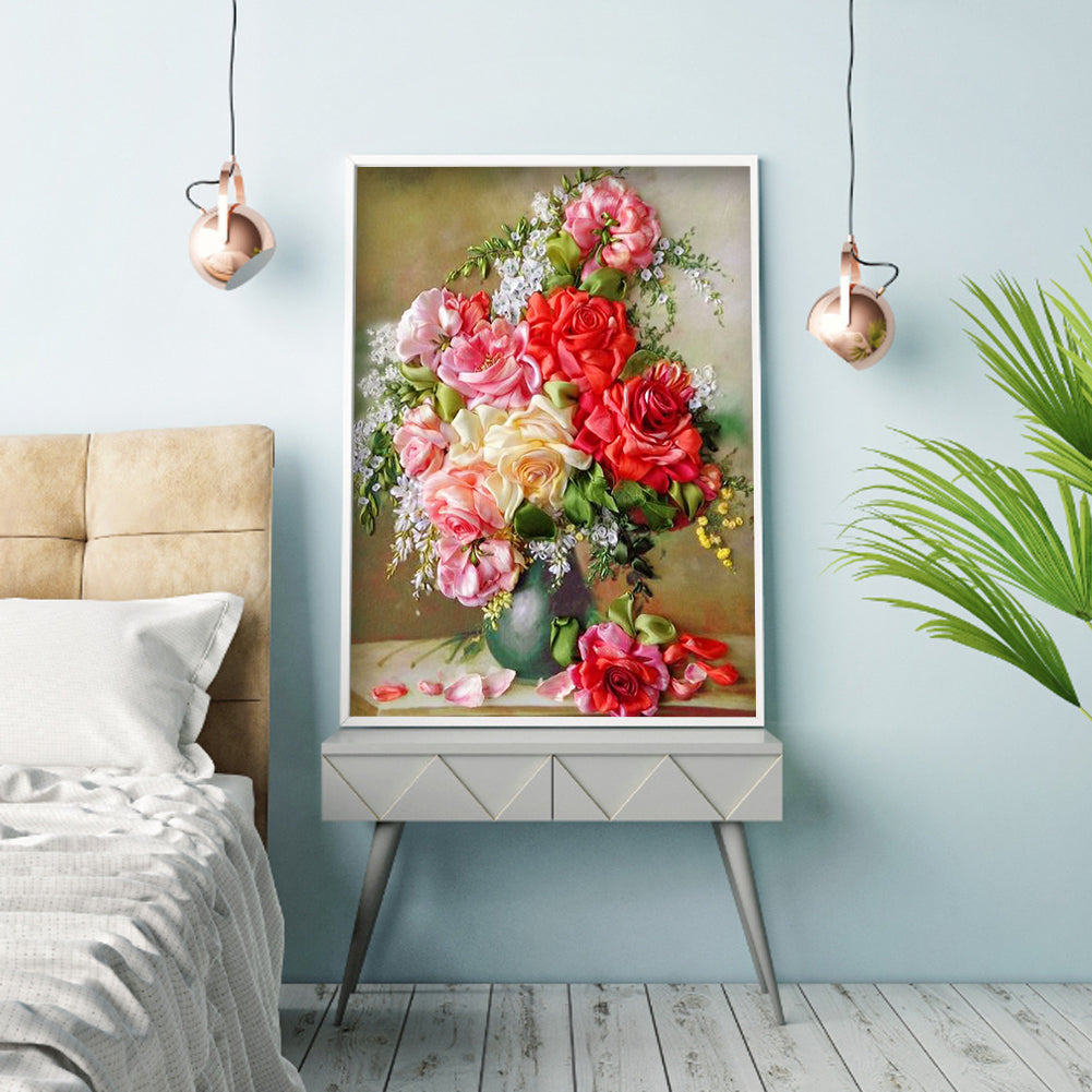 Bouquet - Full Round Drill Diamond Painting 30*40CM