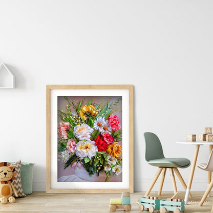 Bouquet - Full Round Drill Diamond Painting 30*40CM