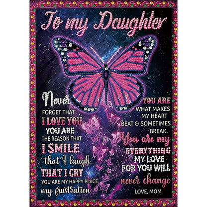 Letters - Special Shaped Drill Diamond Painting 30*40CM