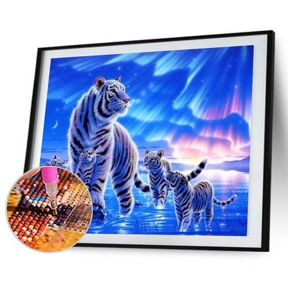 Aurora Tigers - Full Square Drill Diamond Painting 40*50CM