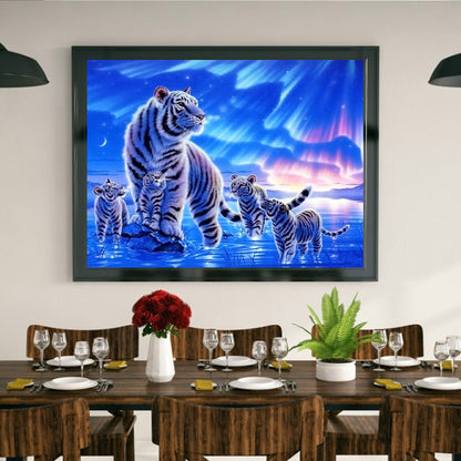 Aurora Tigers - Full Square Drill Diamond Painting 40*50CM