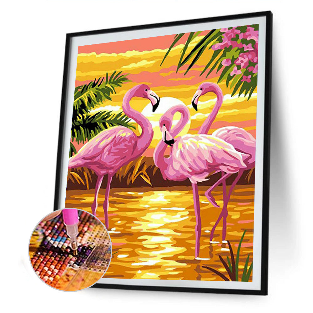 Flamingo - Full Square Drill Diamond Painting 30*40CM