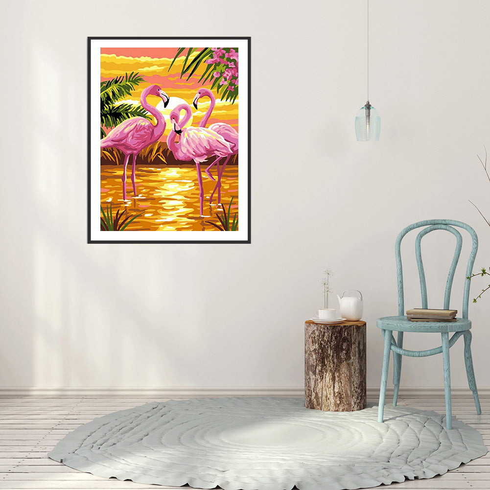 Flamingo - Full Square Drill Diamond Painting 30*40CM