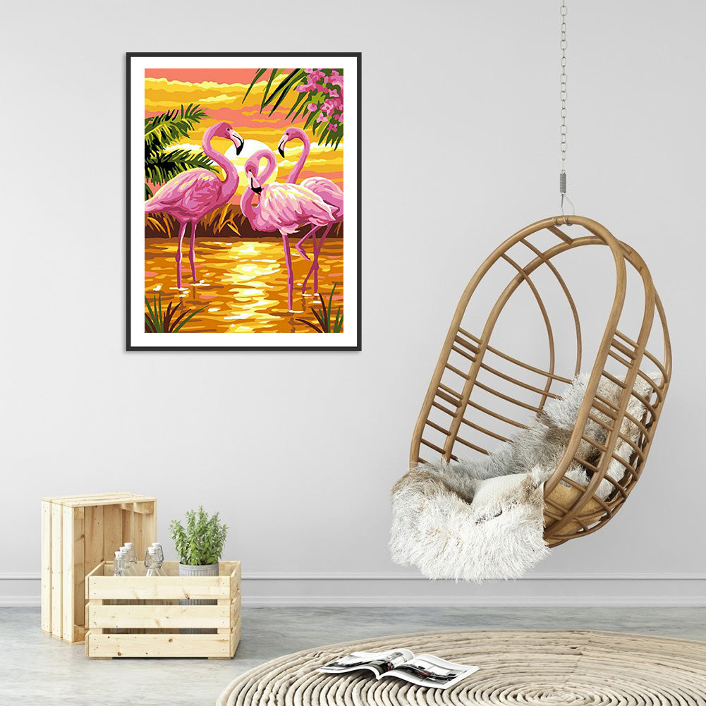 Flamingo - Full Square Drill Diamond Painting 30*40CM