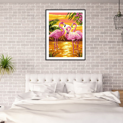 Flamingo - Full Square Drill Diamond Painting 30*40CM