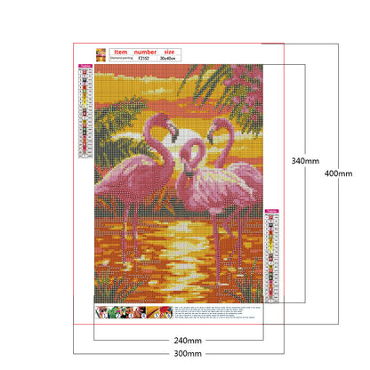 Flamingo - Full Square Drill Diamond Painting 30*40CM