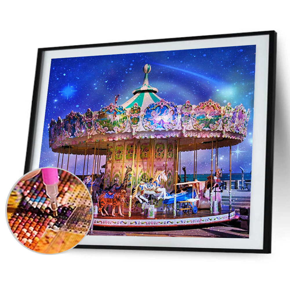 Carousel - Full Square Drill Diamond Painting 50*40CM