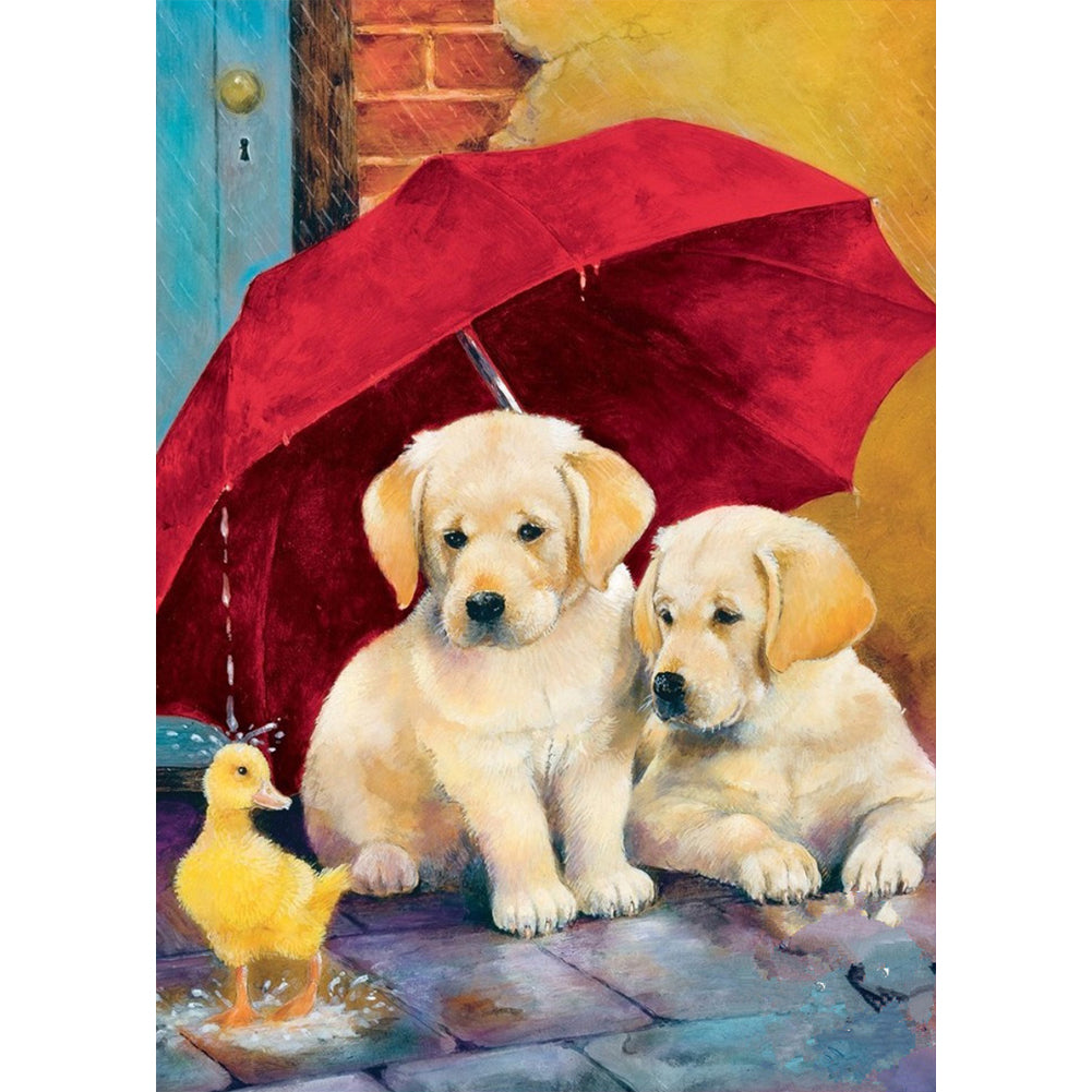 Dog - Full Round Drill Diamond Painting 30*40CM