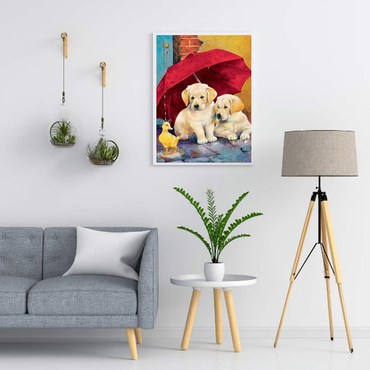 Dog - Full Round Drill Diamond Painting 30*40CM
