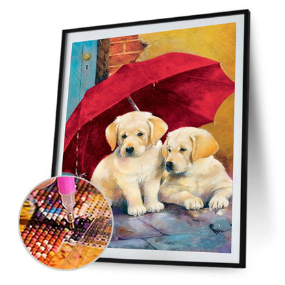 Dog - Full Round Drill Diamond Painting 30*40CM
