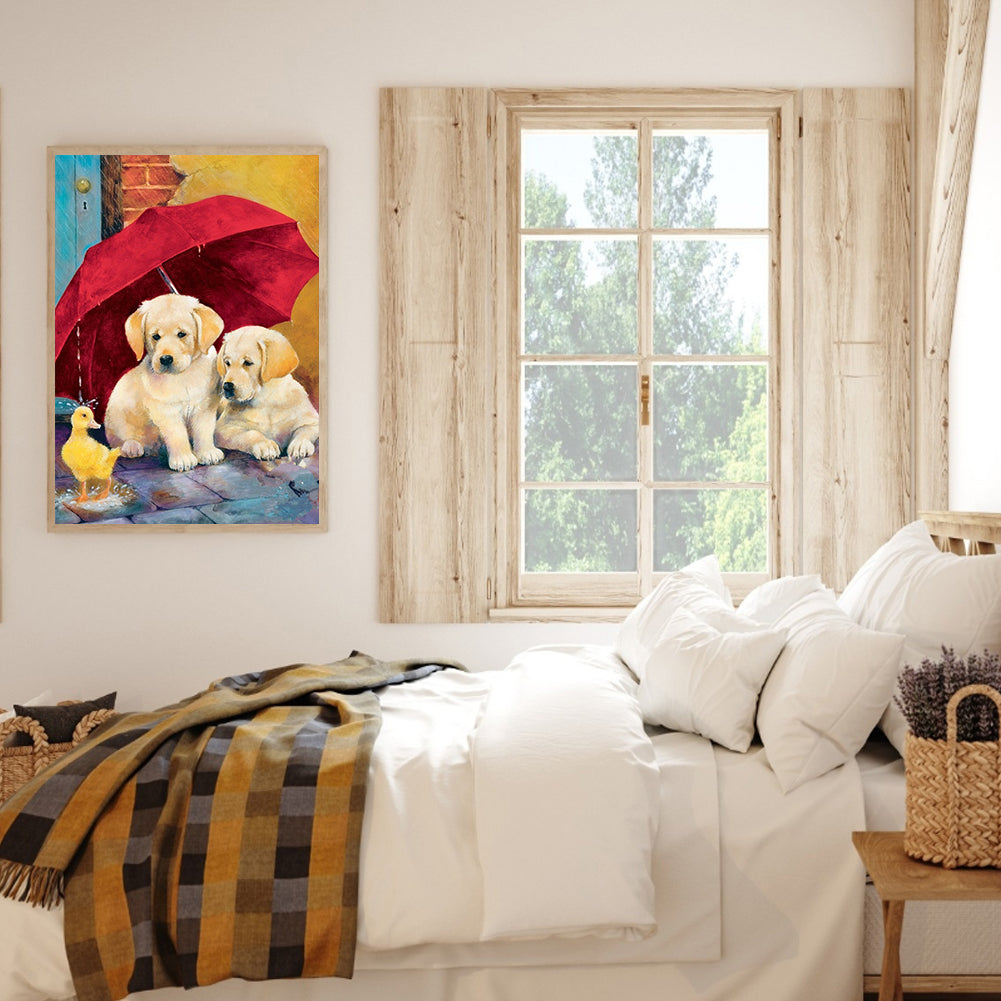 Dog - Full Round Drill Diamond Painting 30*40CM