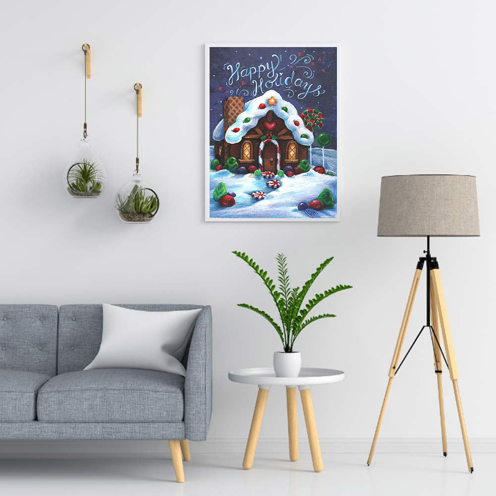 Candy House - Full Round Drill Diamond Painting 30*40CM