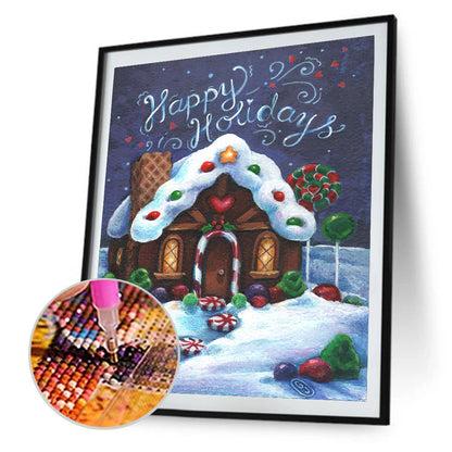 Candy House - Full Round Drill Diamond Painting 30*40CM