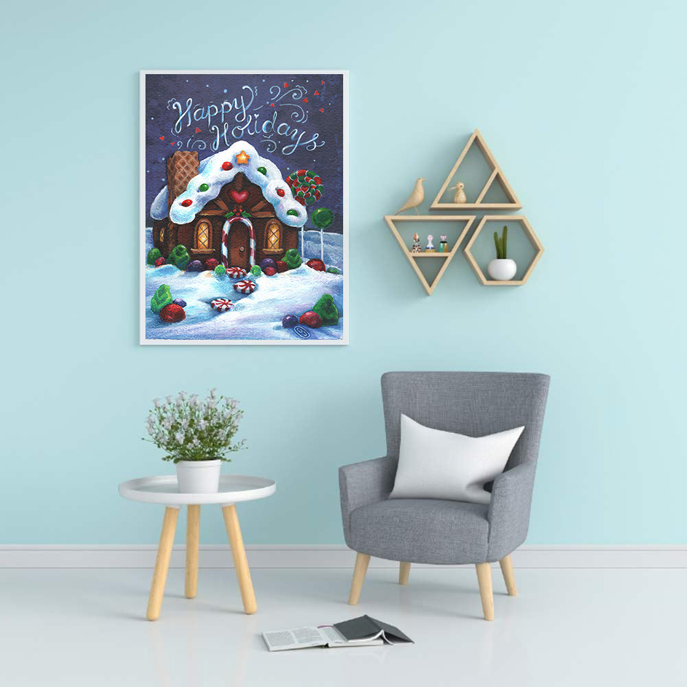 Candy House - Full Round Drill Diamond Painting 30*40CM