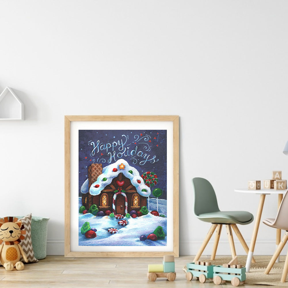 Candy House - Full Round Drill Diamond Painting 30*40CM