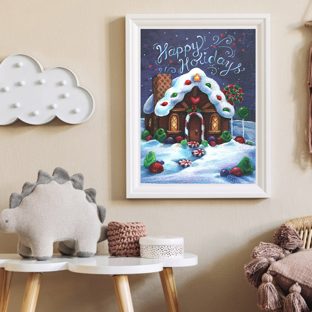 Candy House - Full Round Drill Diamond Painting 30*40CM