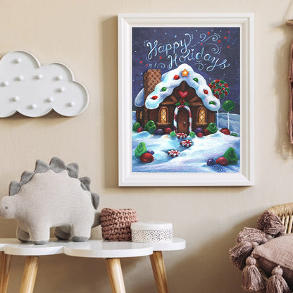 Candy House - Full Round Drill Diamond Painting 30*40CM