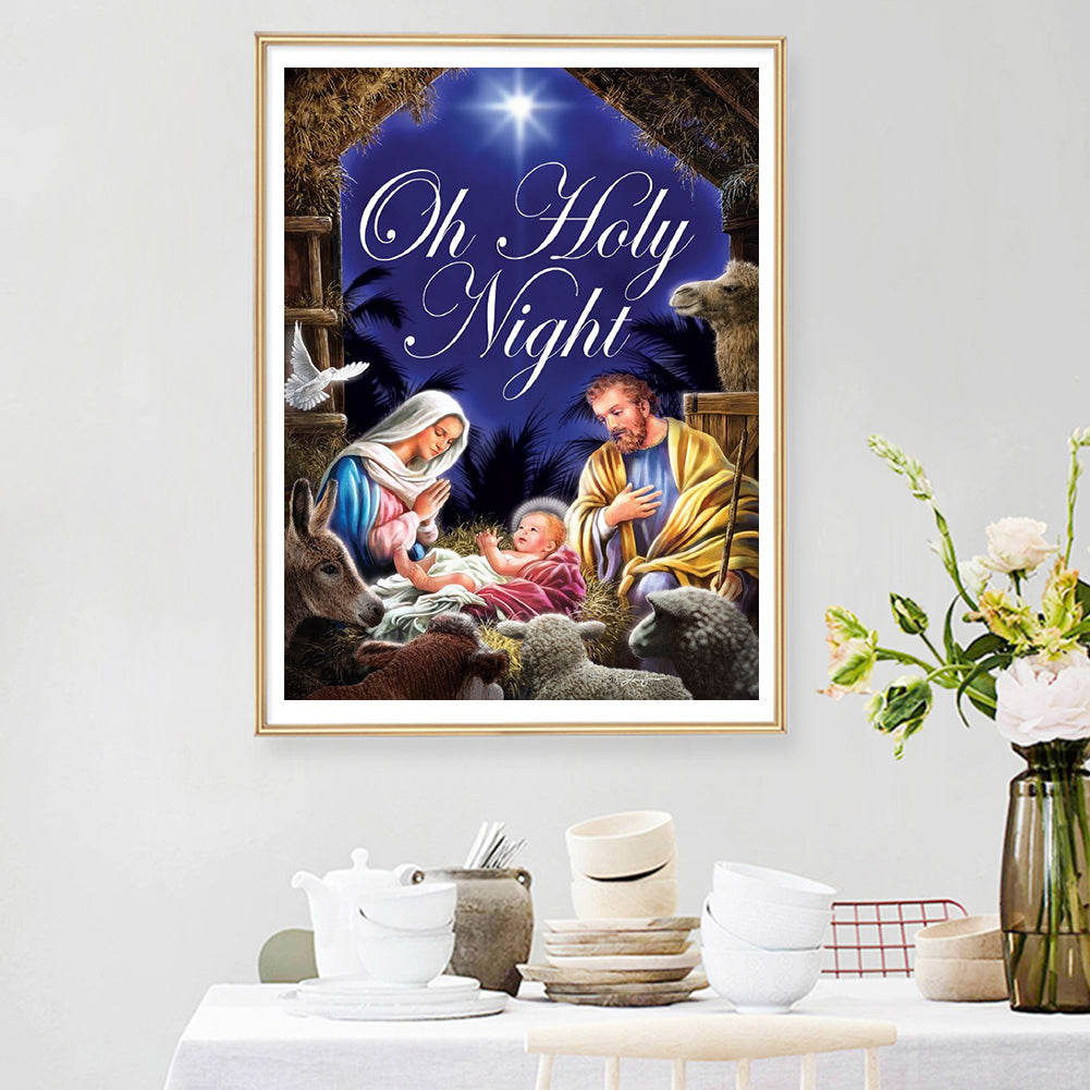 Jesus Birth - Full Round Drill Diamond Painting 30*40CM