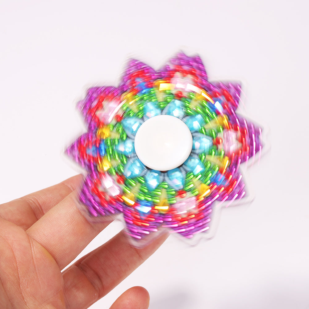 Double Sided DIY Diamond Painting Spinner Fingertip Gyro Relief Stress Toys