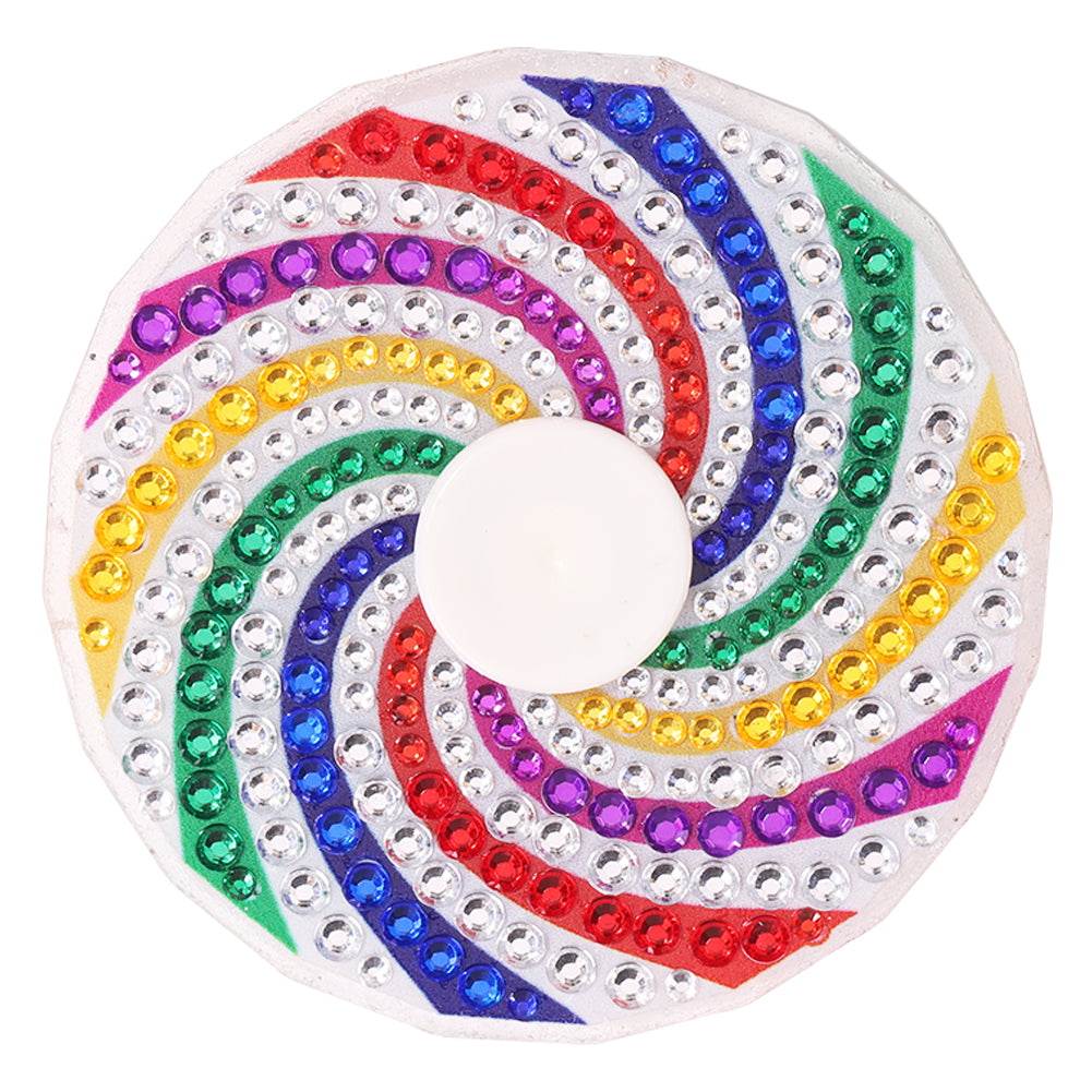 Double Sided DIY Diamond Painting Spinner Fingertip Gyro Relief Stress Toys