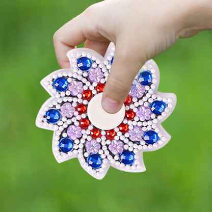 Double Sided DIY Diamond Painting Spinner Fingertip Gyro Relief Stress Toys