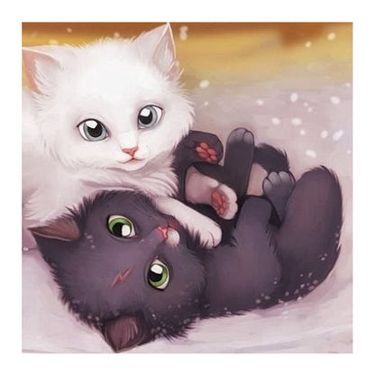 Cute Cats - Full Round Drill Diamond Painting 30*30CM