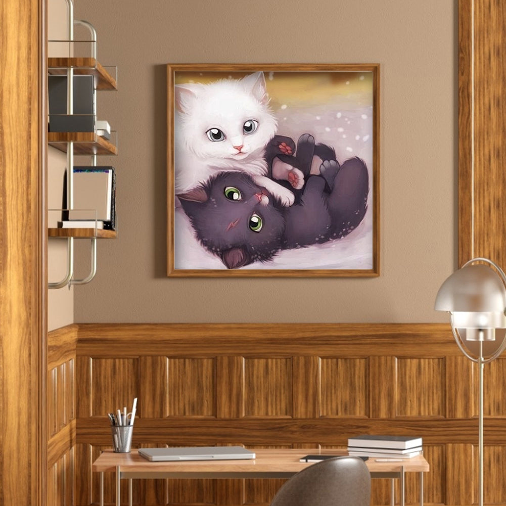 Cute Cats - Full Round Drill Diamond Painting 30*30CM