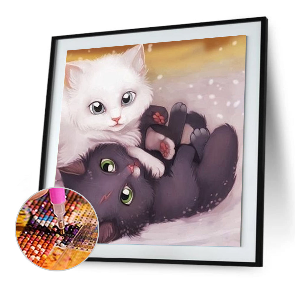 Cute Cats - Full Round Drill Diamond Painting 30*30CM