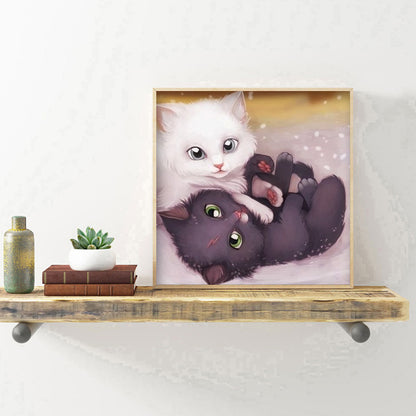 Cute Cats - Full Round Drill Diamond Painting 30*30CM