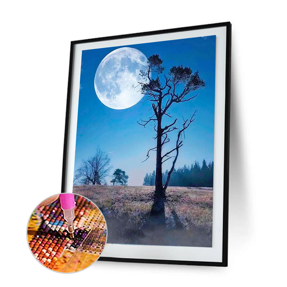 Moon Landscape - Full Square Drill Diamond Painting 30*40CM