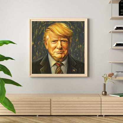 Presidential Portrait - Full Round Drill Diamond Painting 30*30CM