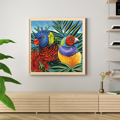 European Parrot - Full Round Drill Diamond Painting 30*30CM