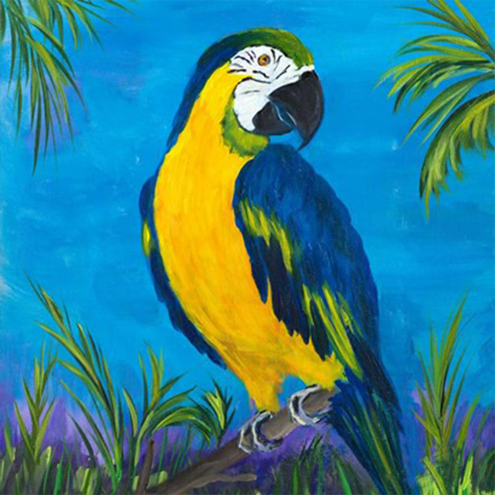 European Parrot - Full Round Drill Diamond Painting 30*30CM