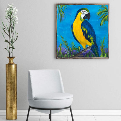European Parrot - Full Round Drill Diamond Painting 30*30CM