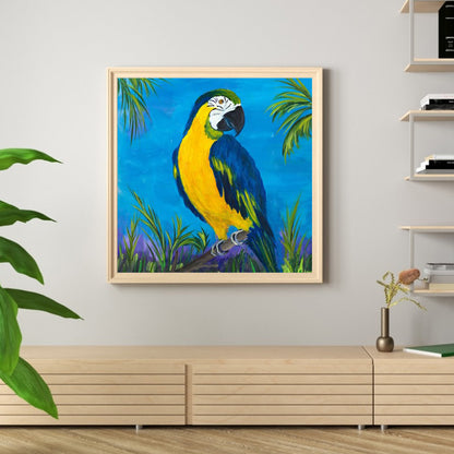 European Parrot - Full Round Drill Diamond Painting 30*30CM
