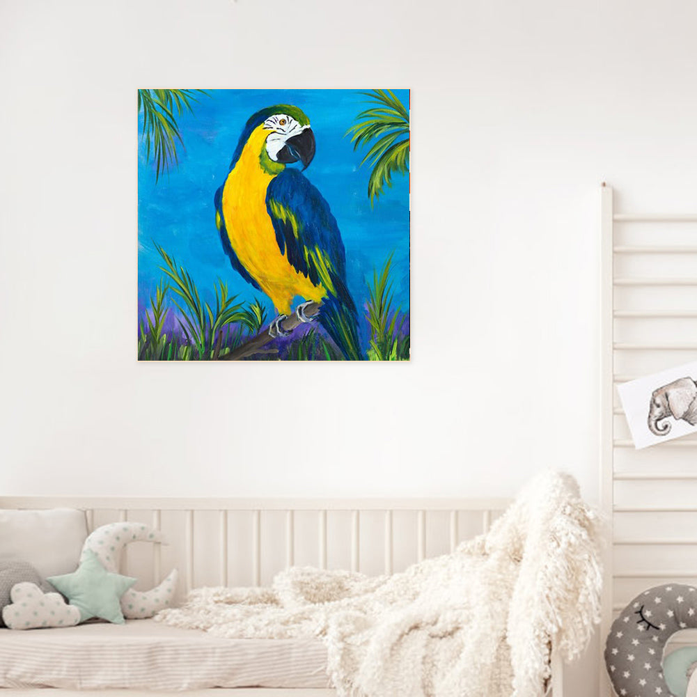 European Parrot - Full Round Drill Diamond Painting 30*30CM