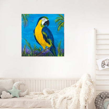 European Parrot - Full Round Drill Diamond Painting 30*30CM
