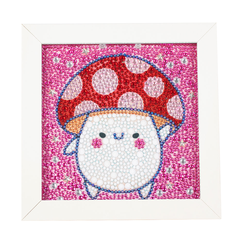 Cartoon Mushroom - Special Shaped Drill Diamond Painting 18*18CM