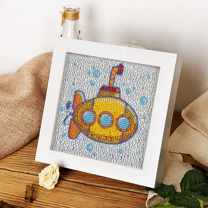 Submarine - Special Shaped Drill Diamond Painting 18*18CM