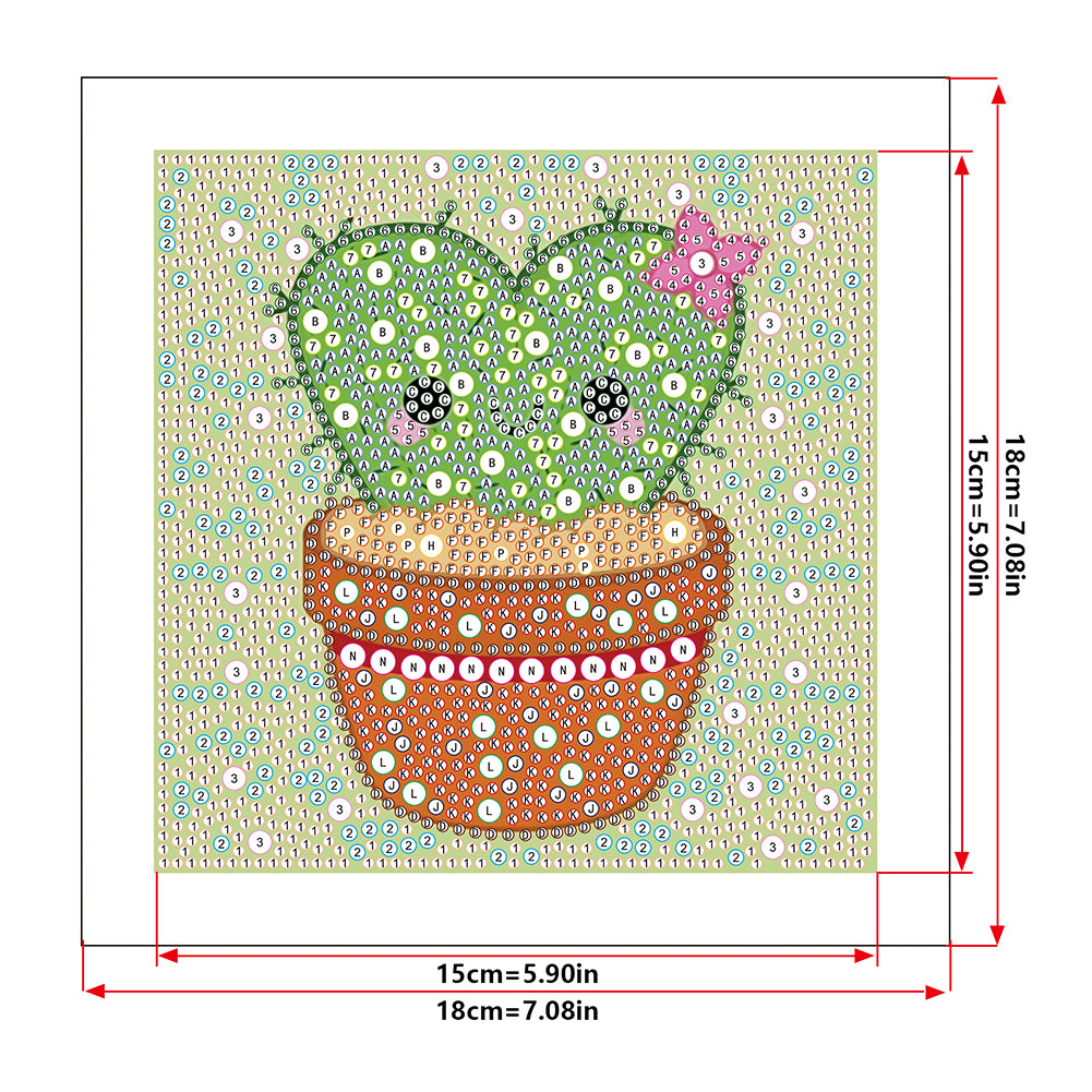 Potted Plants - Special Shaped Drill Diamond Painting 18*18CM