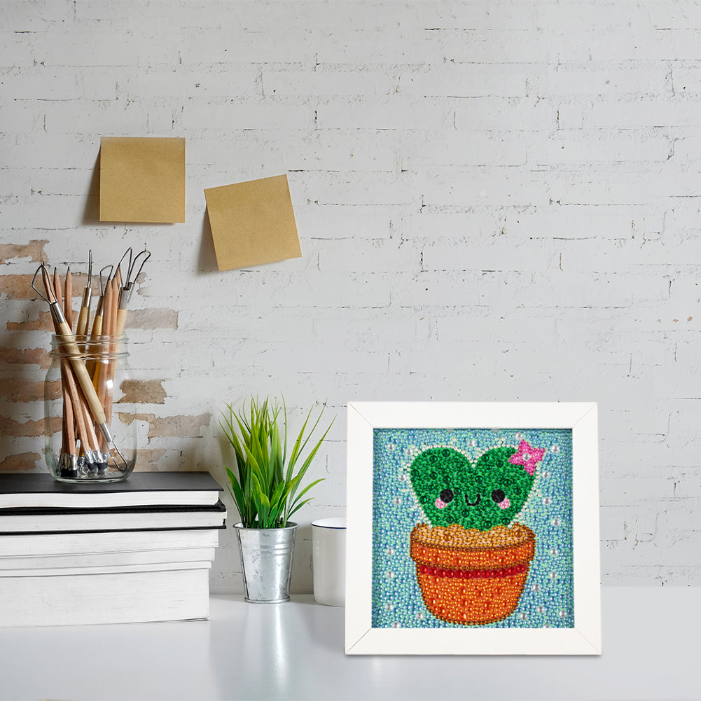 Potted Plants - Special Shaped Drill Diamond Painting 18*18CM