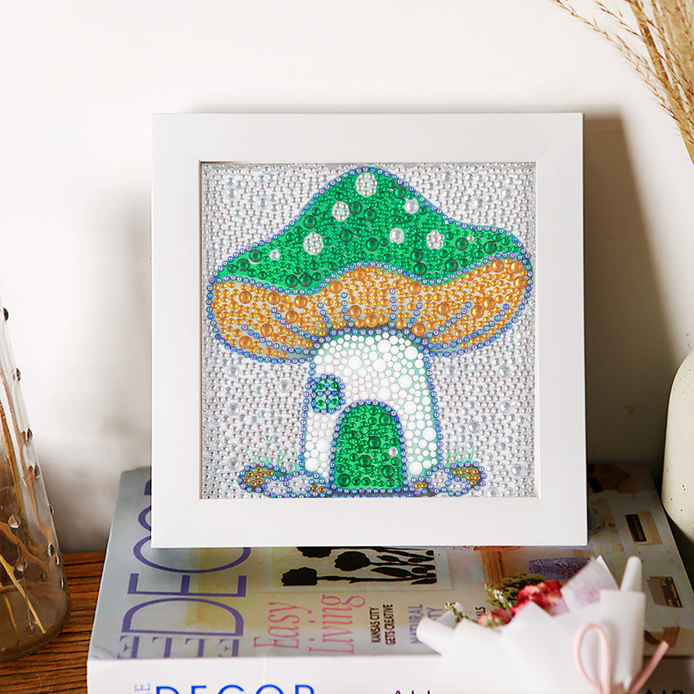 Mushroom House - Special Shaped Drill Diamond Painting 18*18CM