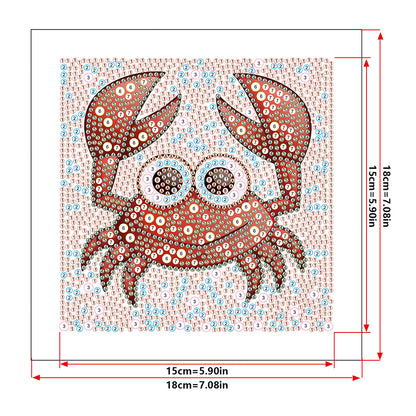 Crab - Special Shaped Drill Diamond Painting 18*18CM