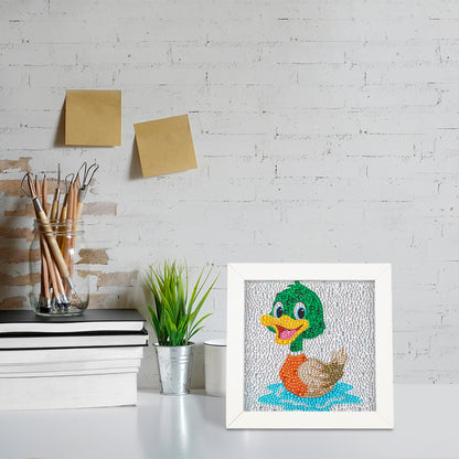 Duck - Special Shaped Drill Diamond Painting 18*18CM