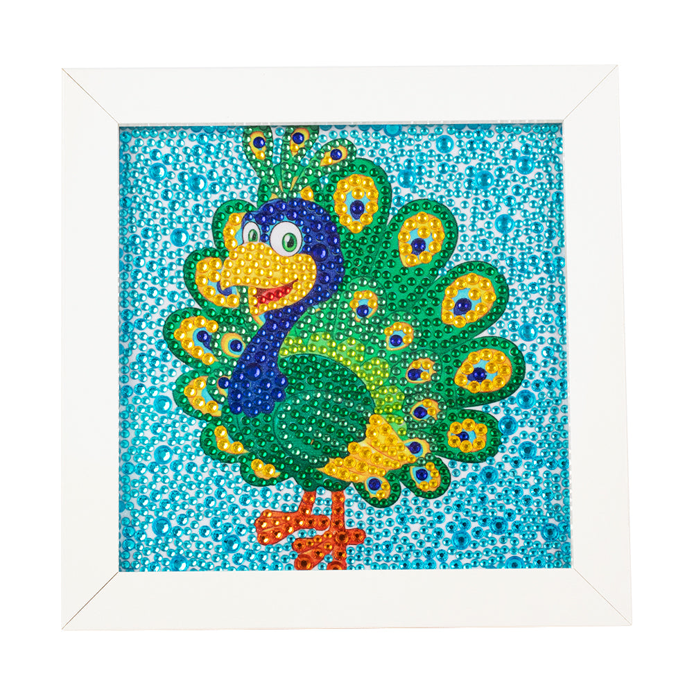 Peacock - Special Shaped Drill Diamond Painting 18*18CM