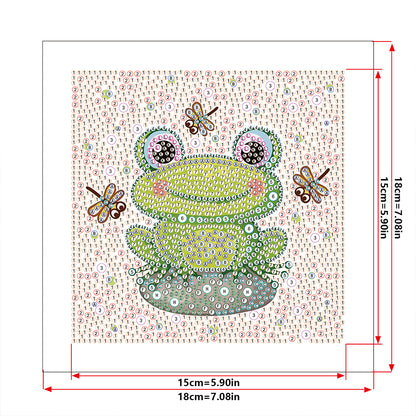 Frog - Special Shaped Drill Diamond Painting 18*18CM