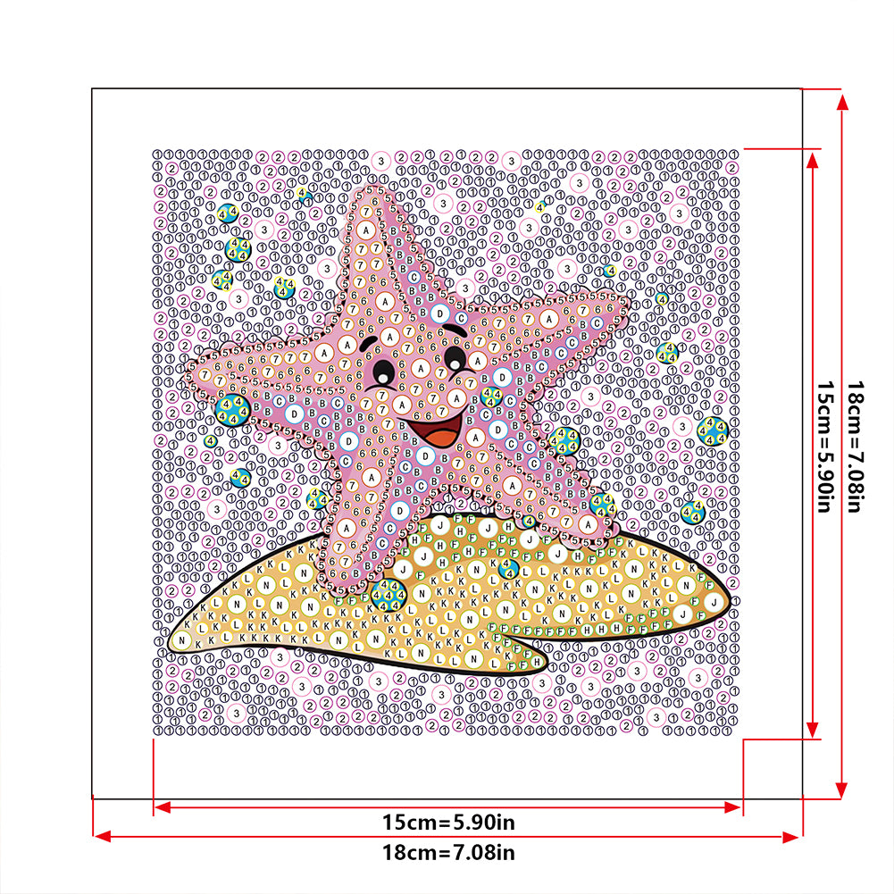 Starfish - Special Shaped Drill Diamond Painting 18*18CM