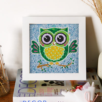 Owl - Special Shaped Drill Diamond Painting 18*18CM